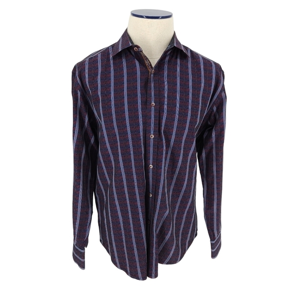 Robert Graham Other - Robert Graham Shirt Multicolor Striped Long Sleeve Button Up Collared XL